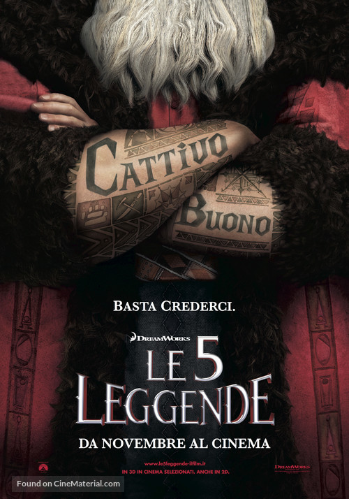 Rise of the Guardians - Italian Movie Poster