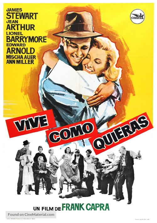 You Can&#039;t Take It with You - Spanish Movie Poster