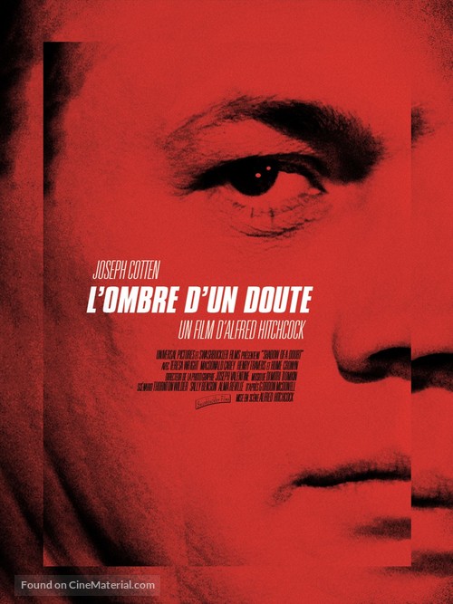 Shadow of a Doubt - French Re-release movie poster