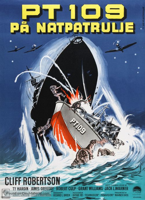 PT 109 - Danish Movie Poster