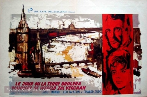 The Day the Earth Caught Fire - Belgian Movie Poster