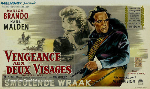 One-Eyed Jacks - Belgian Movie Poster