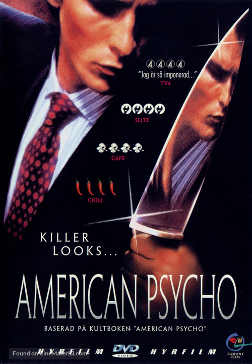 American Psycho - Swedish DVD movie cover