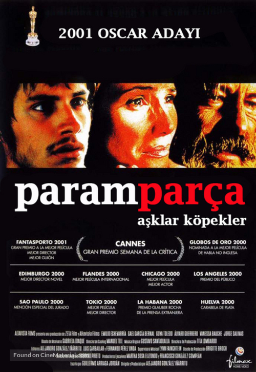 Amores Perros - Turkish Movie Poster