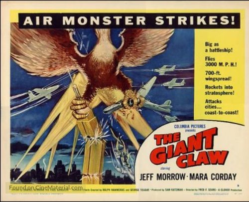 The Giant Claw - British Theatrical movie poster