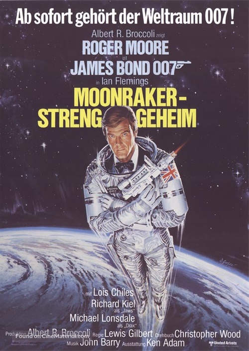 Moonraker - German Movie Poster