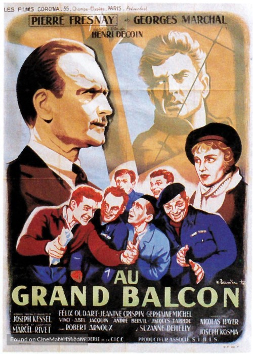 Au grand balcon - French Movie Poster