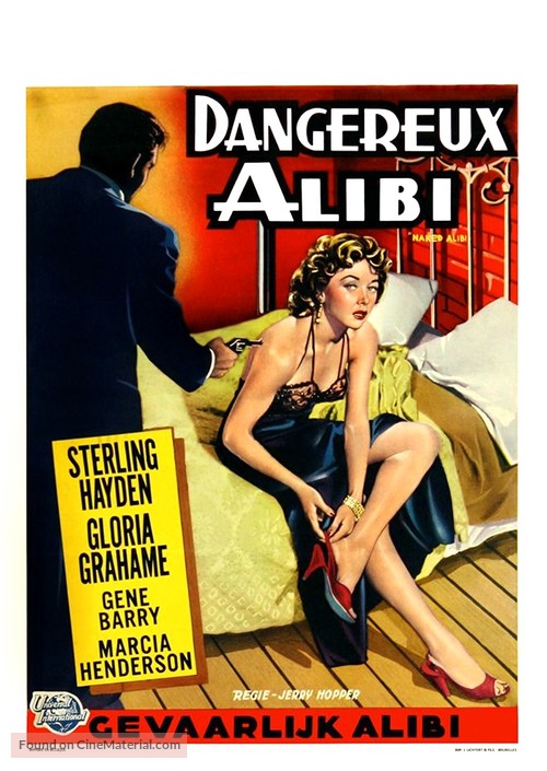 Naked Alibi - Belgian Movie Poster