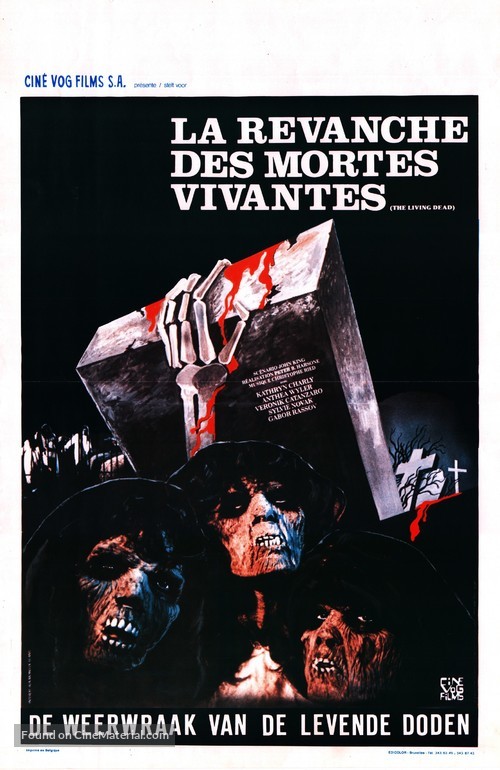 La revanche des mortes vivantes - Belgian Movie Poster