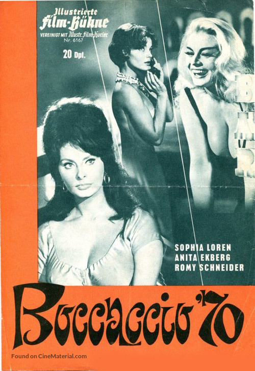 Boccaccio &#039;70 - German Movie Cover