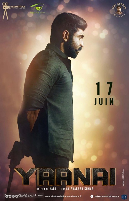 Yaanai - French Movie Poster