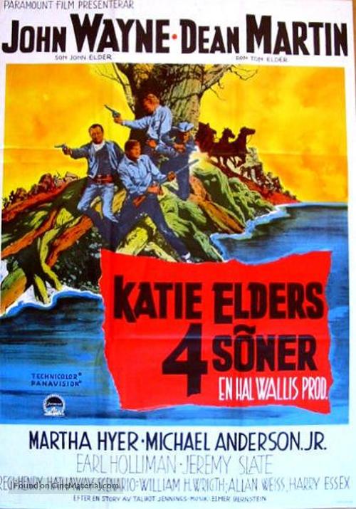 The Sons of Katie Elder - Swedish Movie Poster