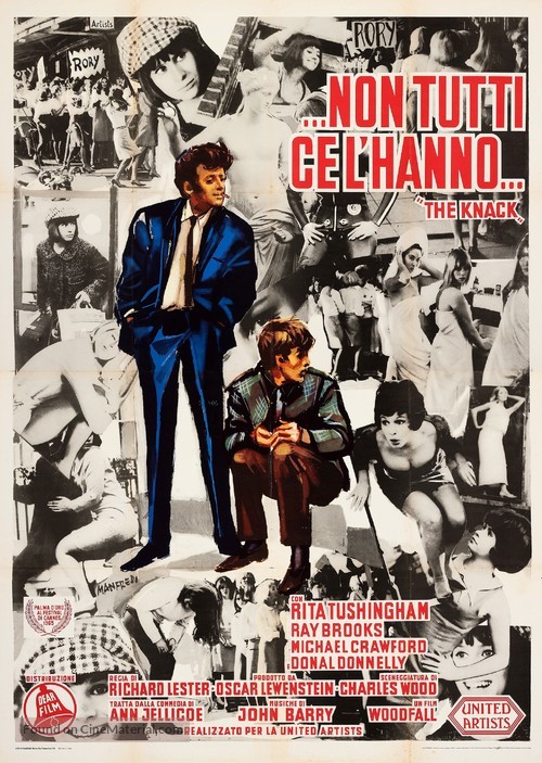 The Knack ...and How to Get It - Italian Movie Poster