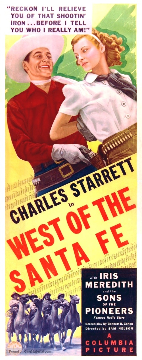 West of the Santa Fe - Movie Poster