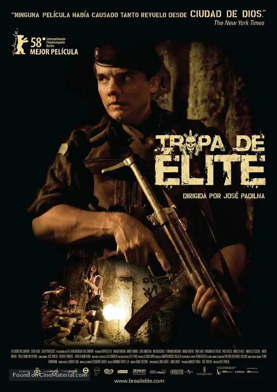 Tropa de Elite (2007) Brazilian movie poster