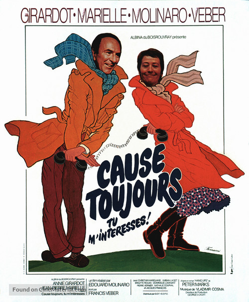 Cause toujours... tu m&#039;int&eacute;resses! - French Movie Poster