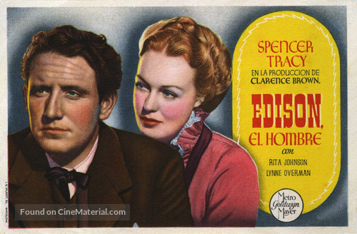 Edison, the Man - Spanish Movie Poster