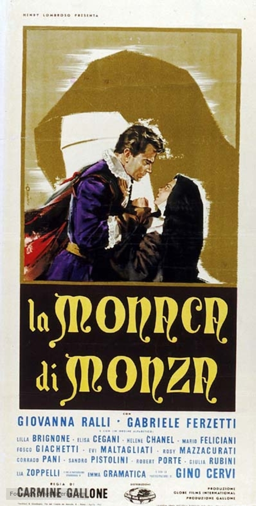 La monaca di Monza - Italian Movie Poster