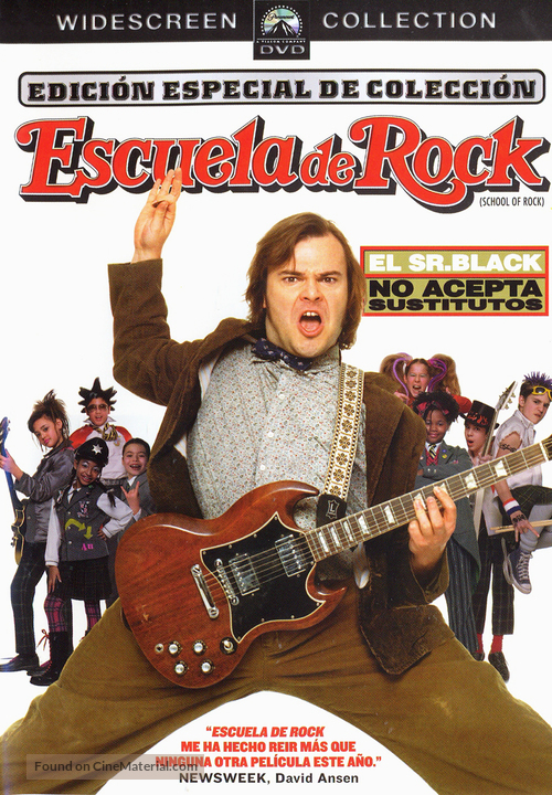 The School of Rock - Spanish DVD movie cover