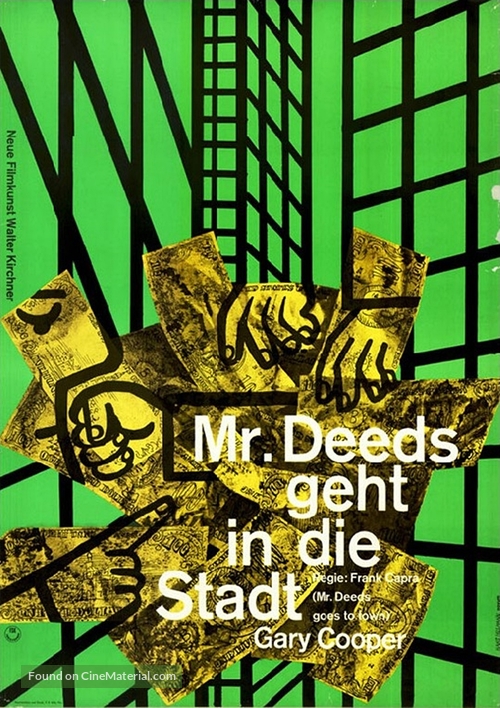 Mr. Deeds Goes to Town - German Movie Poster