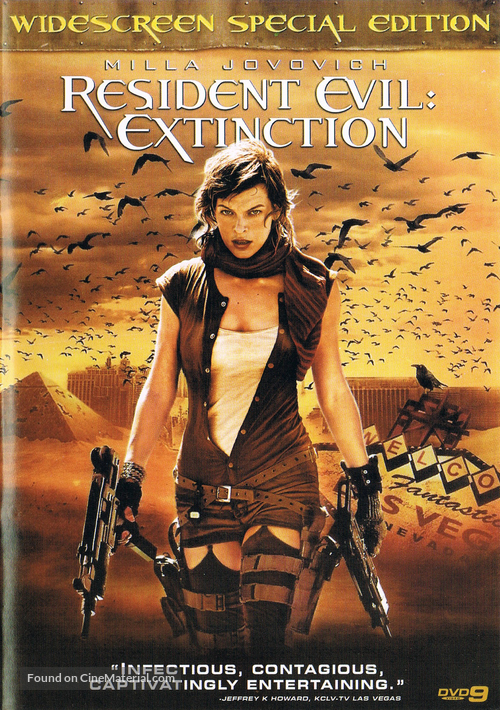 Resident Evil: Extinction - DVD movie cover