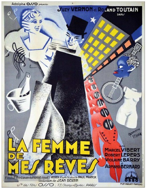 La femme de mes r&ecirc;ves - French Movie Poster