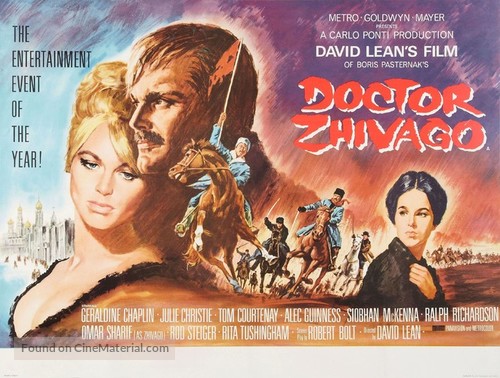 Doctor Zhivago - British Movie Poster