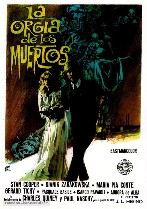 La org&iacute;a de los muertos - Spanish Movie Poster
