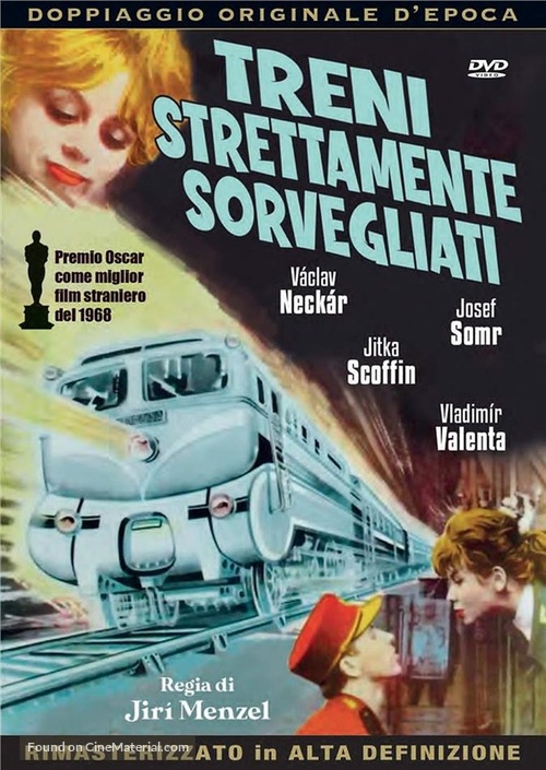 Ostre sledovan&eacute; vlaky - Italian DVD movie cover