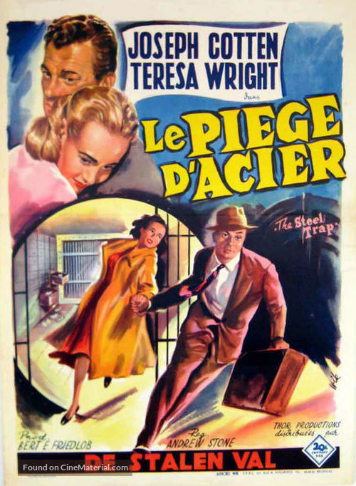 The Steel Trap - Belgian Movie Poster