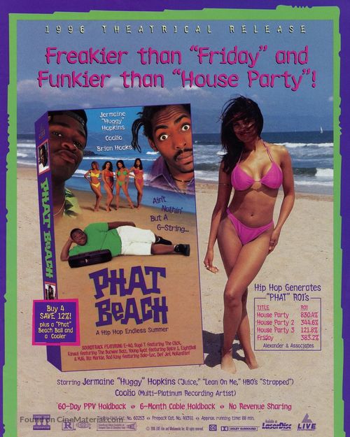 Phat Beach - Video release movie poster