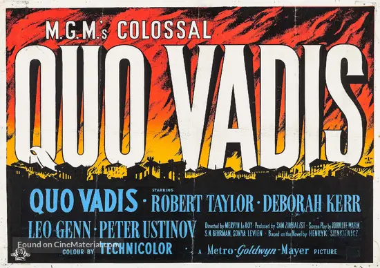 Quo Vadis - British Movie Poster