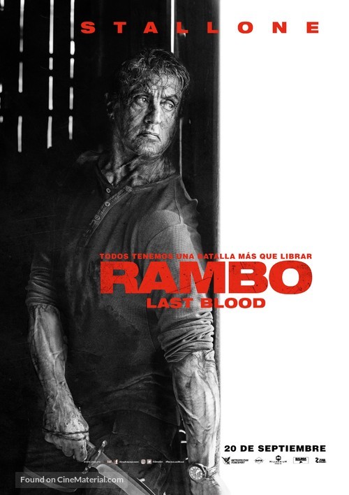 Rambo: Last Blood - Mexican Movie Poster