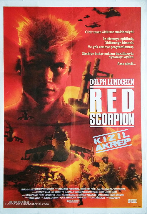 Red Scorpion - Turkish Movie Poster