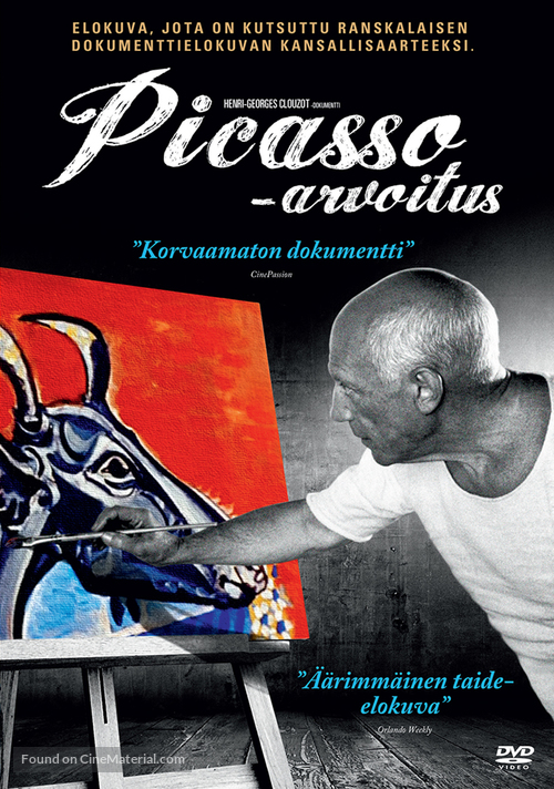 Le myst&egrave;re Picasso - Finnish DVD movie cover