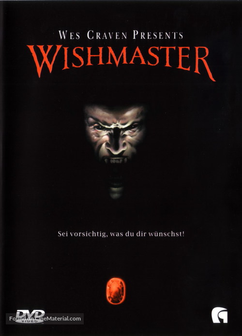 Wishmaster - German Movie Cover