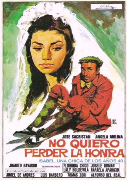 No quiero perder la honra - Spanish Movie Poster