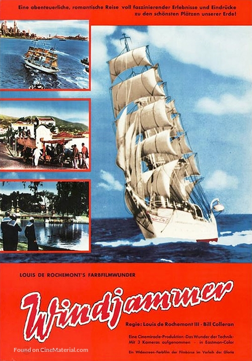 Windjammer: The Voyage of the Christian Radich - German Movie Poster