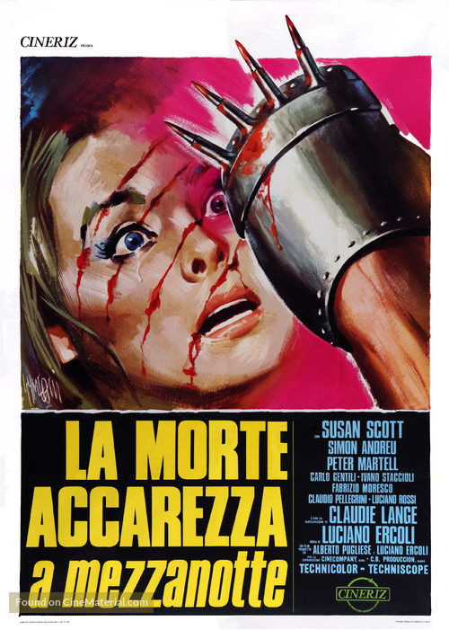 La morte accarezza a mezzanotte - Italian Movie Poster