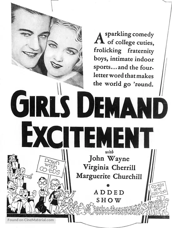 Girls Demand Excitement - poster