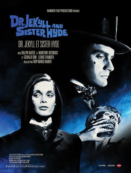 Dr. Jekyll and Sister Hyde - French Re-release movie poster
