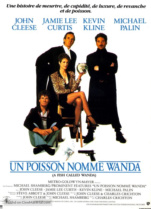 A Fish Called Wanda - French Movie Poster