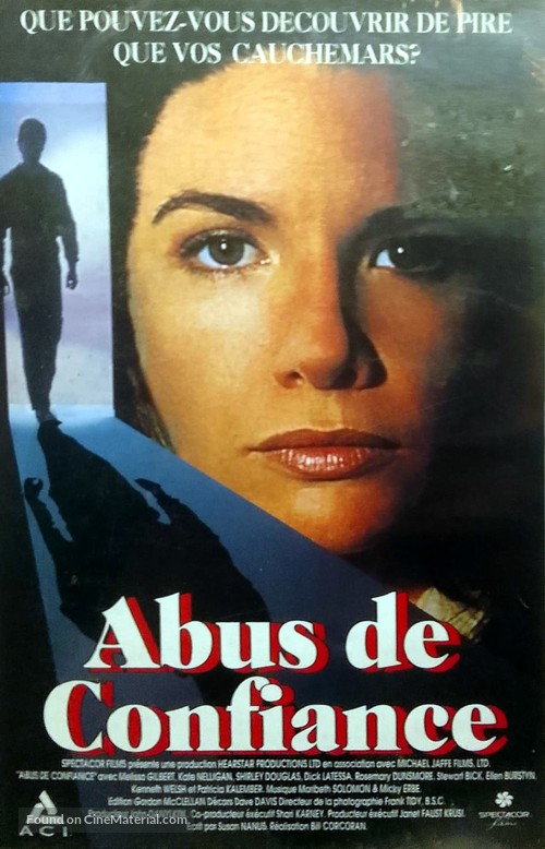 Shattered Trust - French VHS movie cover