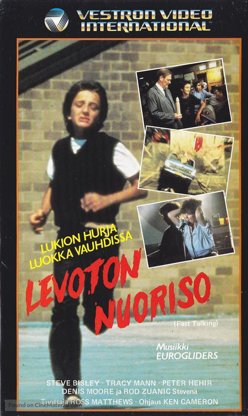 Fast Talking - Finnish VHS movie cover