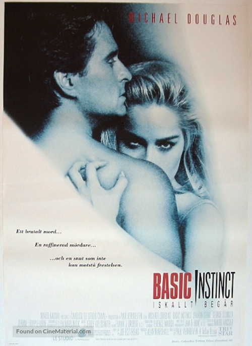Basic Instinct - Swedish Movie Poster