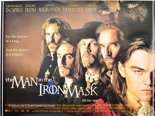The Man In The Iron Mask - British Movie Poster