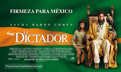 The Dictator - Mexican Movie Poster