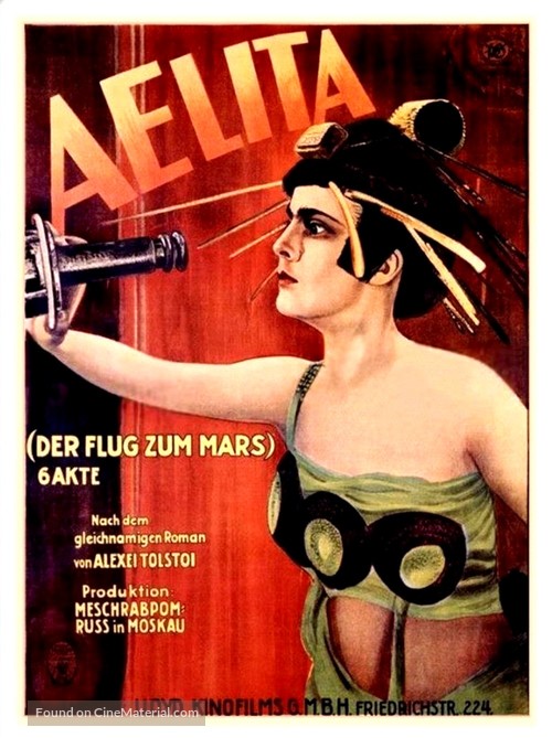Aelita - German Movie Poster