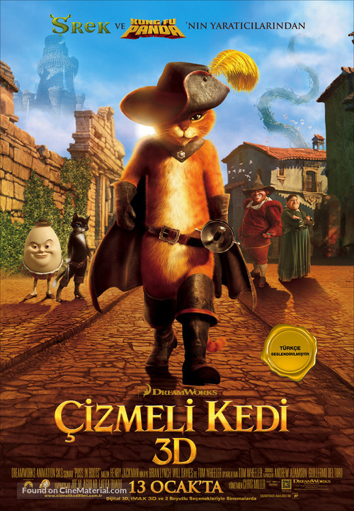 Puss in Boots - Turkish Movie Poster