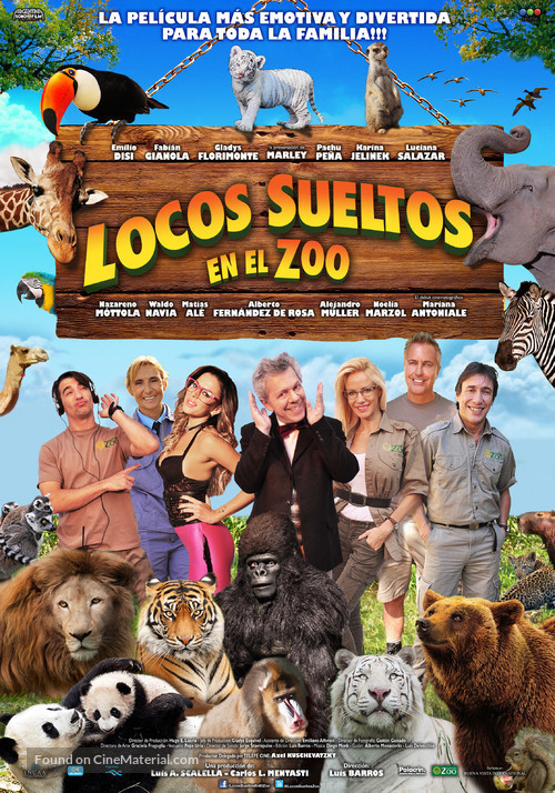 Locos sueltos en el zoo - Argentinian Movie Poster
